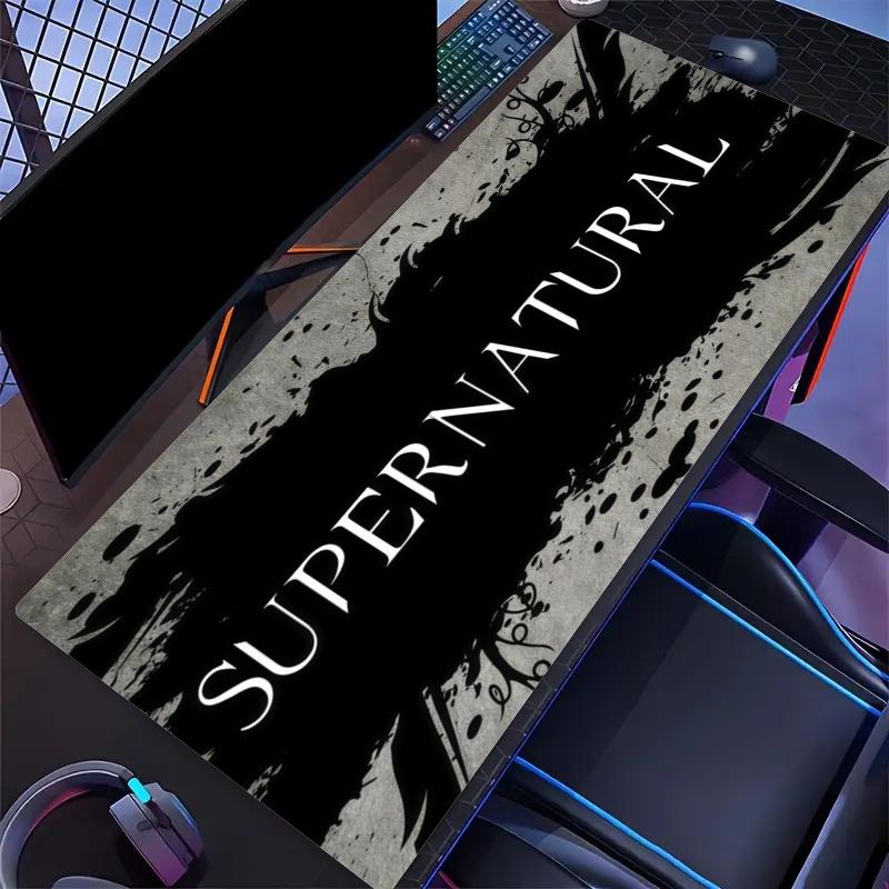 Supernatural Mouse Pad, Large Gaming Desk Mat, Non-slip XXL Mousepad for Laptop & Tablet, Mini PC Playmat with Stitched Edges