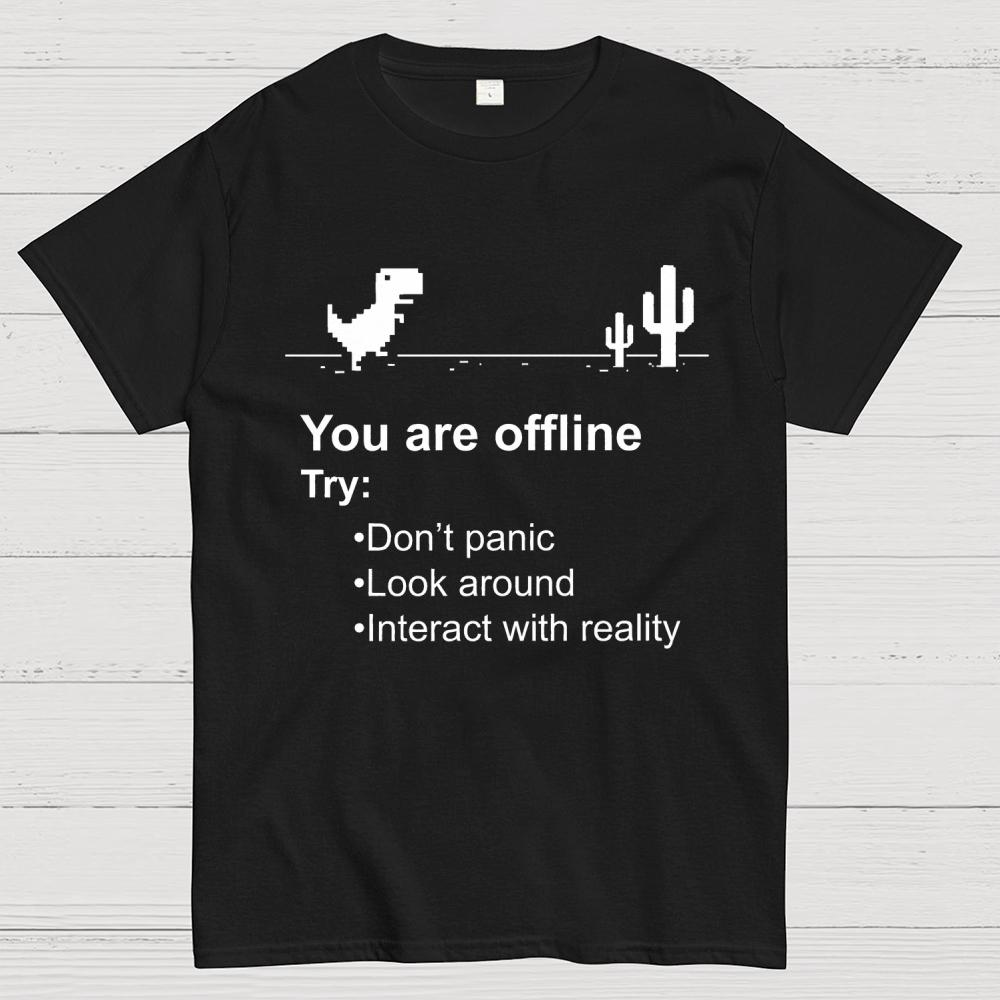 Funny offline Unisex Cotton Summer Casual Cool Loose T-Shirt