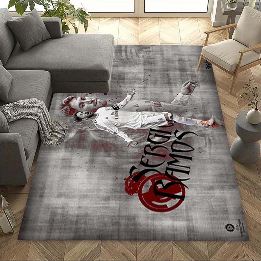 Ac Milan Soccer Action Area Rug Design for Entryway Decorate room Kitchen Study room Antislip Carpet Office home decor