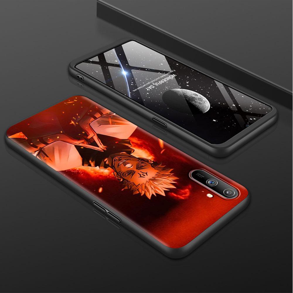 Милый чехол с изображением аниме Jujutsu Kaisen для Realme 8 C21y GT Neo 2 3 8i C21 7 C11 6 C12 C35 C3 GT 9 Pro C12, силиконовый чехол из ТПУ для телефона