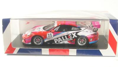 Spark Национальная модель Porsche 911 GT3 Cup 2018 Porsche Carrera Cup Чемпион Великобритании 1/43 #11 Т.Эллинас