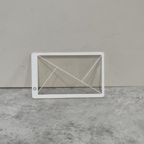 3Pcs Golden Ratio Viewfinder Ruler Fibonacci Rule of Thirds Composition Portable Clear Acrylic Photography Drawing Painting Ruler Card Positioning