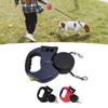 Автоматический втягивающийся поводок для собаки Удобная ручка Улучшенный контроль Встроенный светодиодный фонарик Поводок для выгула собак для средних и маленьких собак