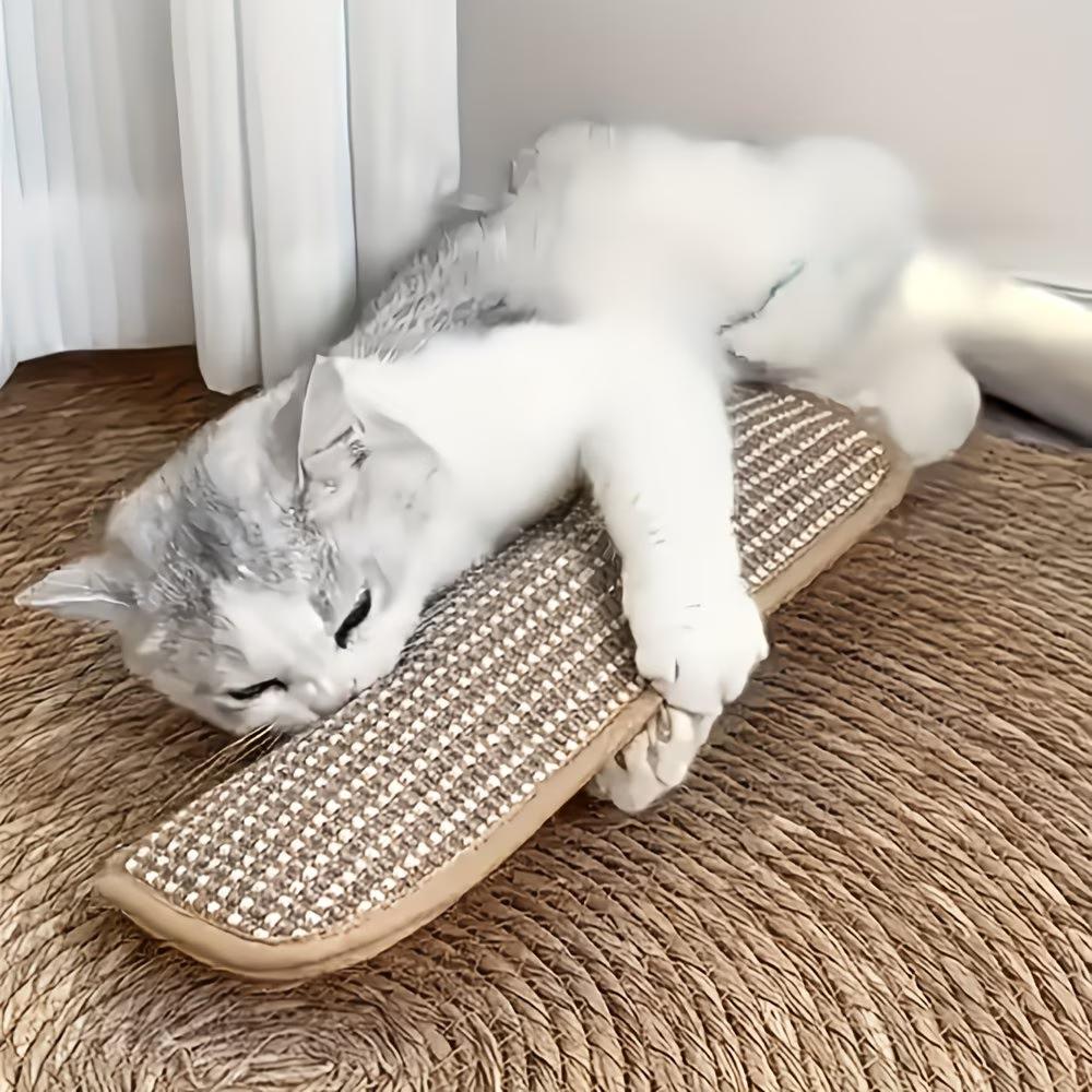 Игрушка-подушка и когтеточка для кошек 2-в-1 Интерактивные игрушки для кошек для дома Игровой элемент для котят Успокаивающий подарок для питомца