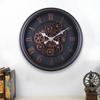 Plastic Gear Clock Retro Silent Wall Clock Living Room Bedroom Creative Decoration Quartz Clock