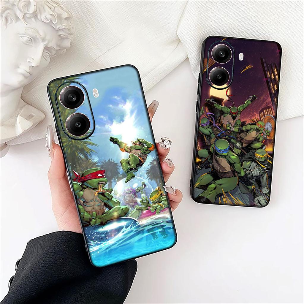 N-Ninjas Cartoon T-Turtles Phone Case for Motorola Moto E13 E20 E32 E22 E14 E15 G32 G60 G72 G7 G8 G82 G9 Plus Power Cover Casing