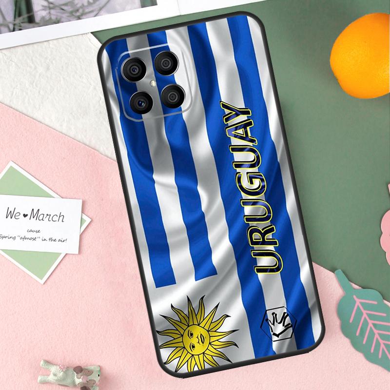 Чехол Флаг Уругвая для Honor X8b X9b X9c X9a X8a X8 X9 50 70 90 Lite Honor 200 Lite Magic 7 5 6 Pro