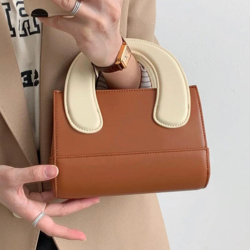 Summer Cute Portable Cowhide Women'S Bag Premium Leather Messenger Bag Small Bag Single Shoulder Women'S Small Square Bag