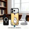 Мультяшный F-Пушистый C-Толстенький Тигр Чехол для Телефона Магнитный Для iPhone17 16 15 14 13 12 Pro Max Для Magsafe Беспроводная Зарядка Чехол