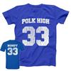 POLK HIGH AL BUNDY JERSEY Футболка Топы Футболки Принт Мужские Свободные Homme Мода Новая 80048