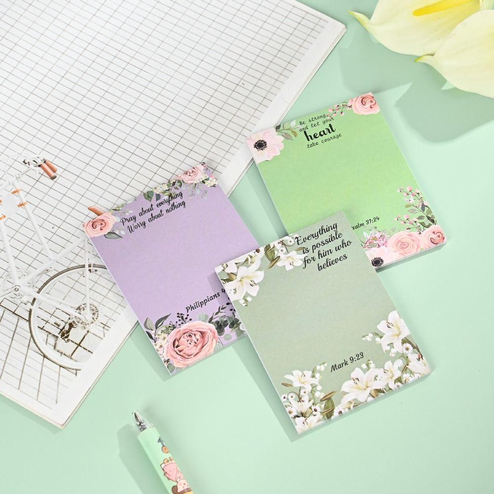 12 шт. утолщенных винтажных цветочных липких заметок 30 листов квадратный блокнот для заметок детский подарок