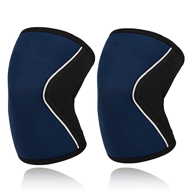 Женские Мужские Юношеские 7мм Неопреновые Спортивные Наколенники Компрессионные Тяжелая атлетика Компрессионные Тренировочные Наколенники для Кроссфита