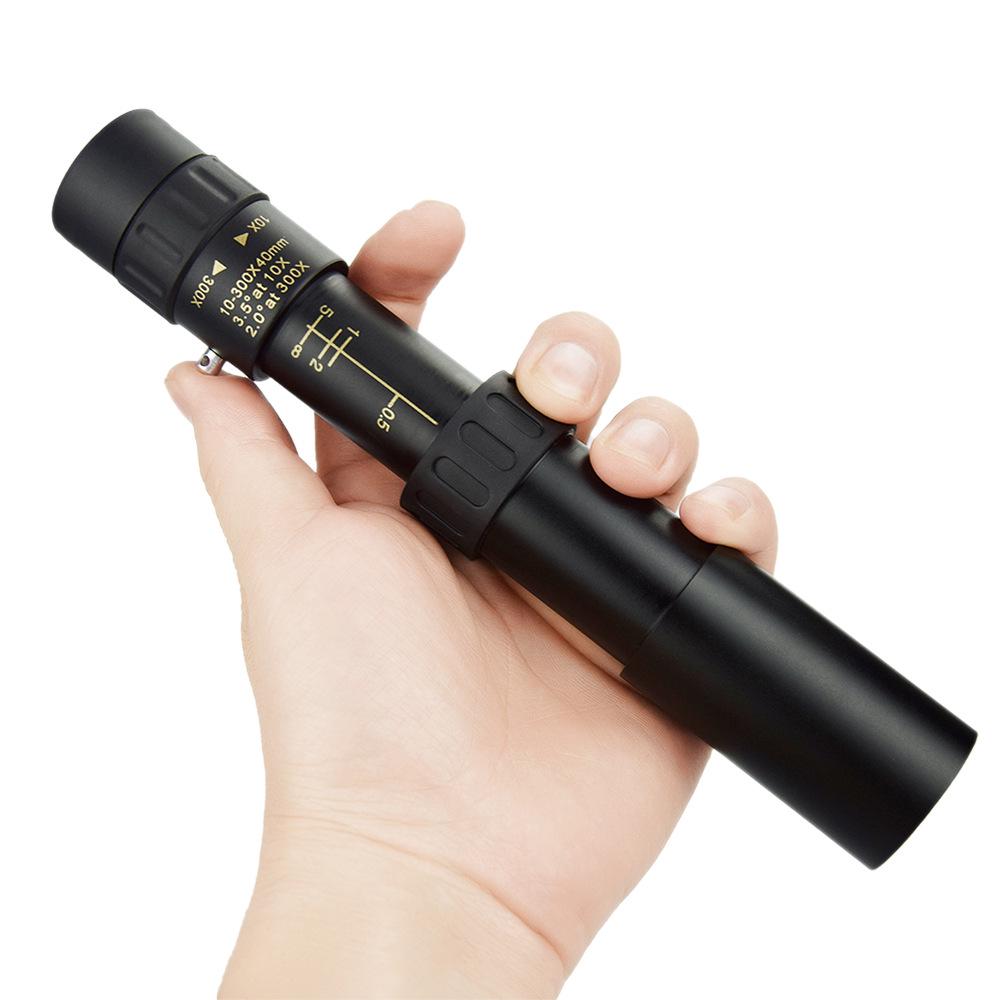 10-300x40 HD Variable Monocular: Night Vision Outdoor Metal Binoculars