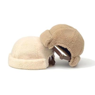 Хип-хоп стиль Бесшовная шапка Однотонная Кепка землевладельца Зимний сезон для мужчин и женщин