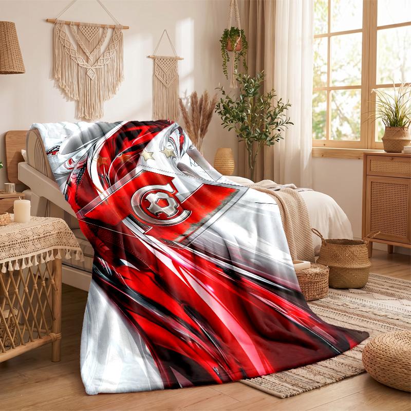 Spartak Moscow Print Flannel Blanket Soft Warm Sofa Bed Throw Blanket For Home Office Bedroom