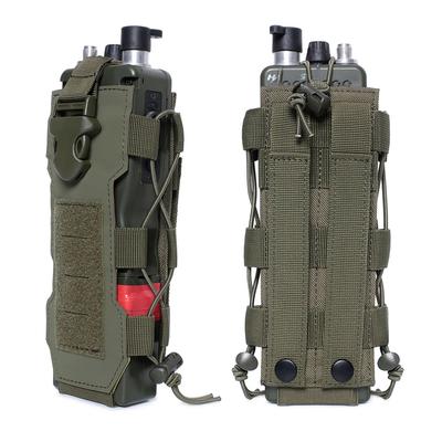 Molle Подсумок для бутылки с водой Радиокобура Набедренная сумка Спорт на открытом воздухе Рыбалка Кемпинг Охота Туризм Путешествия Подсумок Держатель для фляги