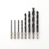 Набор сверл для направляющего отверстия с шестигранным стержнем, набор из 16 предметов M4 M5 M6 M8 M10 M12, набор для испытаний-c M3/8 A-TD16KSET