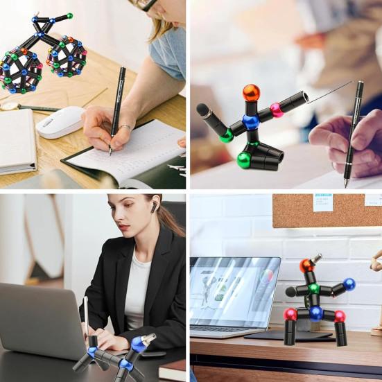 Magnetic Fidget Pen Decompression Magnet Metal Writing Toy Easy To Use Stress Relief Deformable Writing Pen Kids Toy