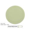 Round Silicone Exfoliating Bath Scrubber Pad Finger Grip Design for Back & Body Gentle Dead Skin Removal