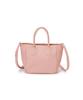 Tote Bag Shrink Leather Mesh Handle with Shoulder Mini Tote Bag Pink [Topkapi] Women's