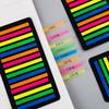 160/300Pcs Color Transparent Fluorescent Index Tabs Flags Sticky Note Stationery