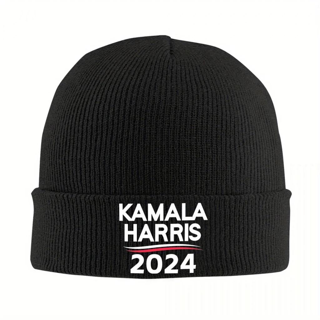 New Kamala Harris For The People Knitted Hat Womens Unisexs Skullies Beanies Winter Hats Acrylic Hip Hop Caps