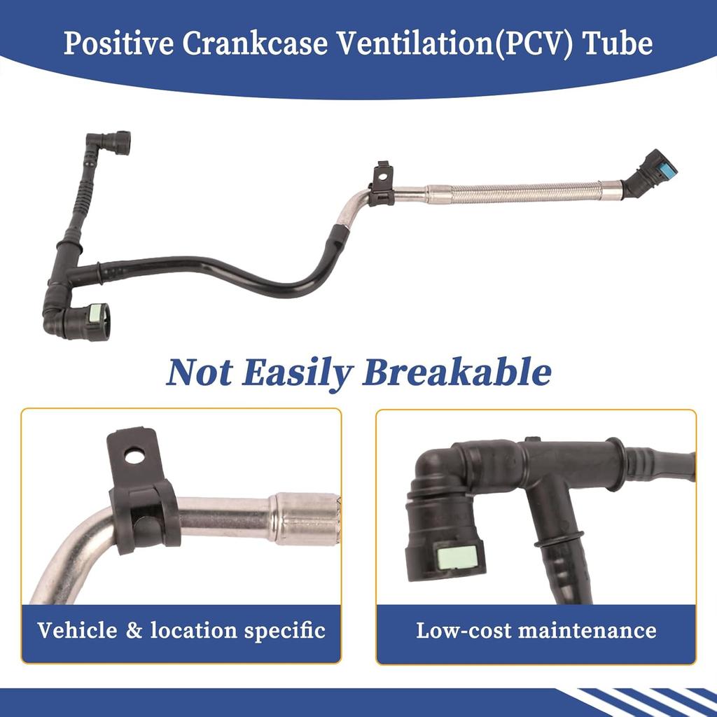 Positive Crankcase Ventilation(PCV) Tube Compatible With Buick Envision,Cadillac ATS,Chevrolet Malibu 2013-2018, 12673868,12654851,12662657