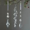 Acrylic Ice Bar Pendant Transparent Christmas Tree Decoration Xmas Water Drop Pendant  Atmosphere