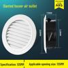 Vent With Circular Abs Shutter Mesh Cover For Fresh Air And Exhaust Duct Systems