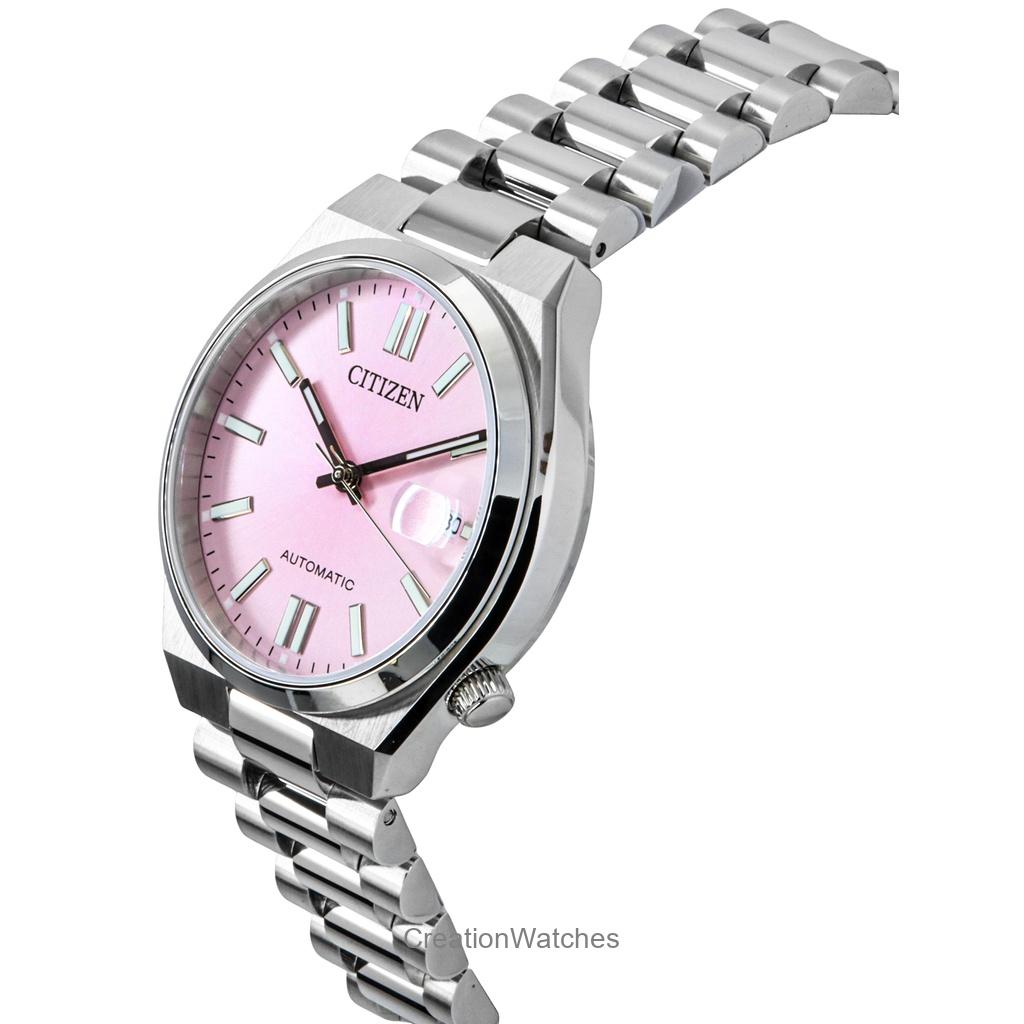 Citizen Женские часы Tsuyosa NJ0200-50Z из нержавеющей стали с розовым циферблатом