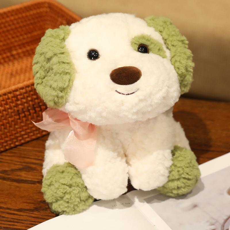 Мягкие игрушки плюшевые мультяшные кудрявый щенок кукла имитация сидячая собака красивая кавайная подарок на день рождения для детей