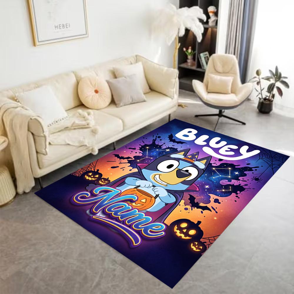 Halloween Friends Trick-or-treat Personalized Text Carpet Design for Entryway Bedrooms Game Room Study room Anti-slip Rug Decorate Offices