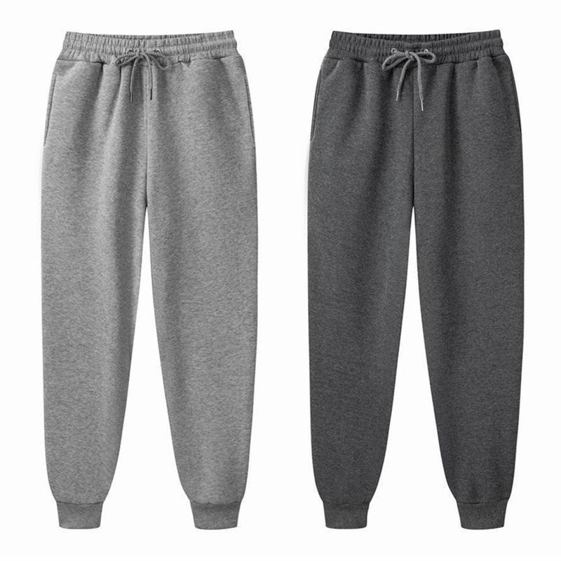 Men's Sports Pants Solid Brushed Casual Pants Men's Fitness Trousers