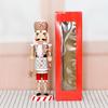 25 New 36CM Gingerbread Man Nutcracker Solid Wood Decorative Puppet Gifts Crafts Christmas Ornaments