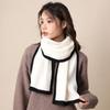 Large Winter Scarf Thicken Plush Neckerchief Fashion Knitted Scarfs  Autumn
