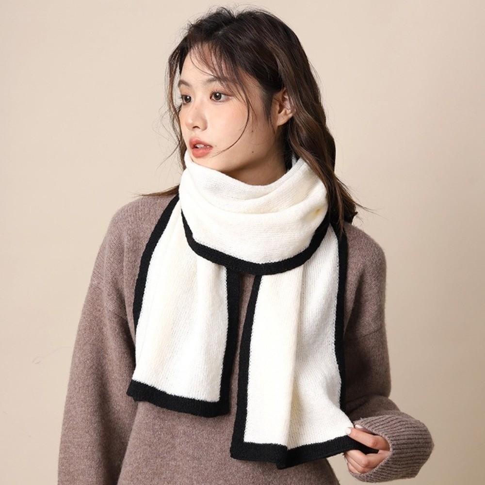 Large Winter Scarf Thicken Plush Neckerchief Fashion Knitted Scarfs Autumn