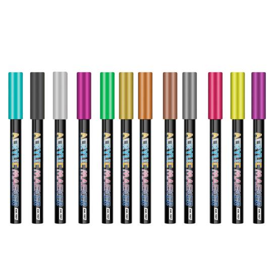 Набор ручек для нейл-арта DIY акриловый маркер для гелевых ногтей 0,7 мм тонкий наконечник ручки для рисования на ногтях для салона, домашнего использования