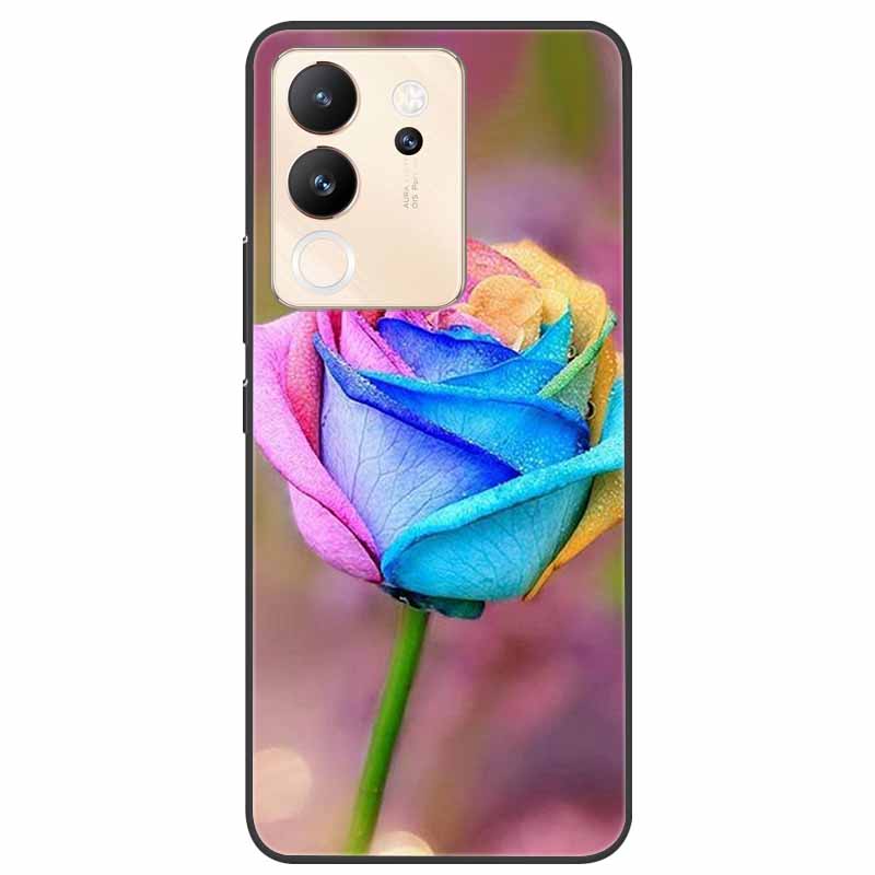 Чехол для Vivo V30 Lite 6.67'' Силиконовый Расписной Мягкий ТПУ Защитный Чехол для Vivo V 30 Lite 5G Чехлы для Телефона V30Lite V2314 Мультяшный