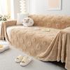INS Style Simple Sofa Towel Rabbit Plush Autumn and Winter New Sofa Cover Fabric Пылезащитный всеобъемлющий универсальный чехол для дивана Одеяло
