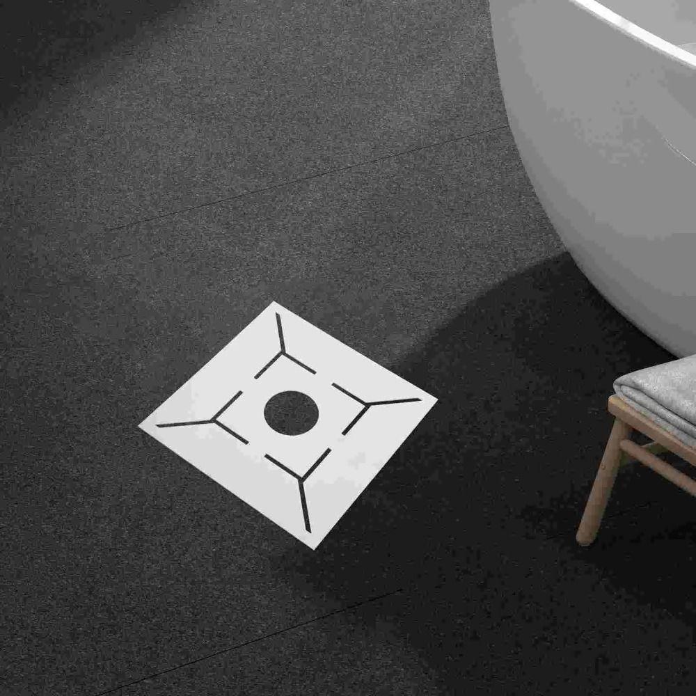 Точное измерение Плитка Треугольная линейка Шаблоны расположения напольного слива Рисование