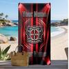 Bayer Leverkusen Football Personalized Printed Beach Towel Soccer Logo Support Custom Name Text Absorbent Towel For Sport Travel Special Gift