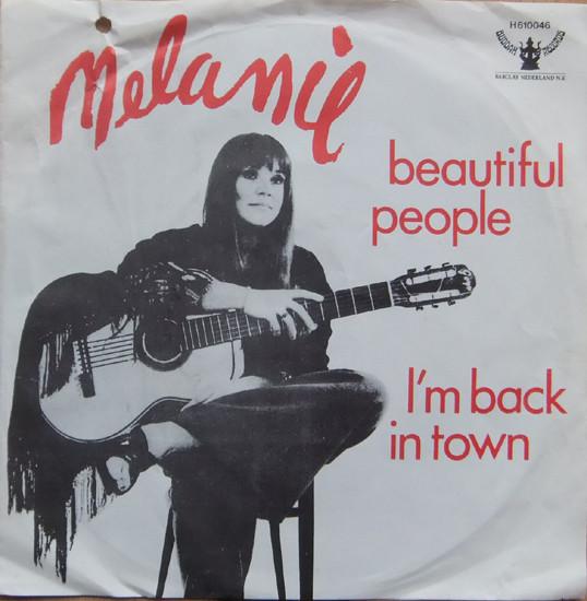 7-дюймовая пластинка MELANIE Beautiful People H610046 Buddah Records 1969 Нидерланды Рок Б/у