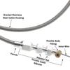 24/36 inch Throttle Gas Cable Kit Stainless Steel Braided For 97-07 Chevrolet/Chevy LS1 Engine 4.8L 5.3L 5.7L 6.0L