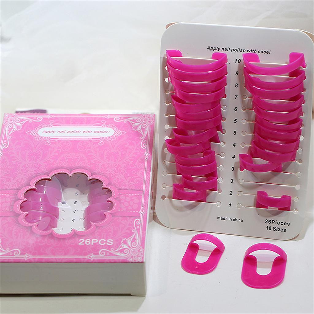 26x Защитные пленки для ногтей 10 размеров Многоразовые Защитные пленки для ногтей C Shield Защита кутикулы для ногтей Художественная роспись