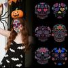 Day of The Dead Face Tattoos Stickers Party Stickers Halloween Decoration Halloween Party Accessorie Scary Cosplay Sticker