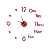 Acrylic Wall Sticker Clock with Luminous Function, Silent Living Room Wall Clock