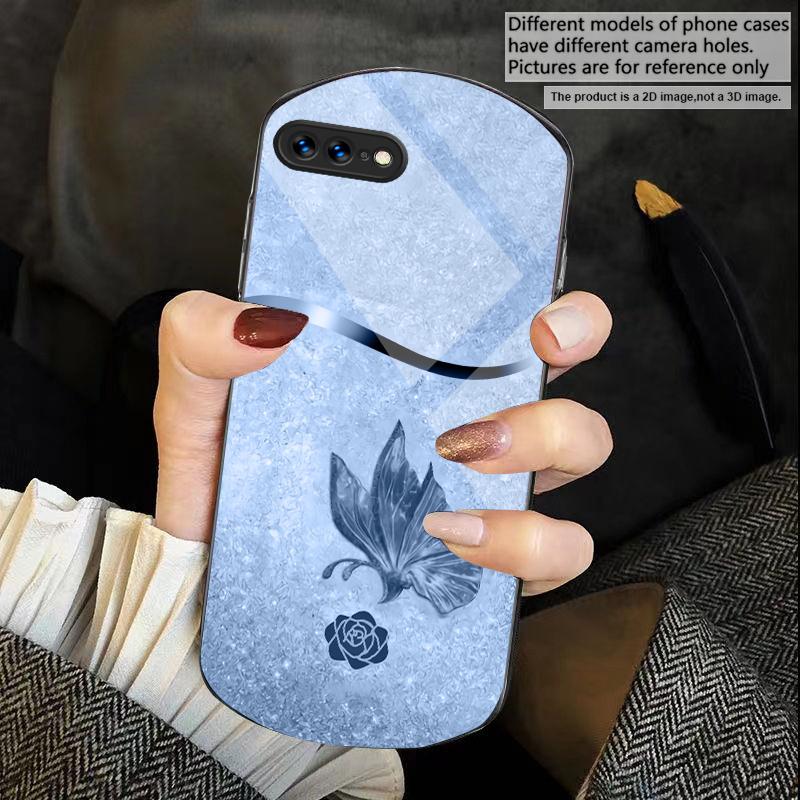 Полный восточной элегантности Для iPhone 17 Air 16 15 14 Pro 13 Plus 12 mini 11 Pro Max XR X 7 8 Эллиптический чехол для телефона из закаленного стекла
