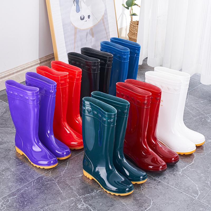 Rain Shoes Men's Non-slip and Wear-resistant Outdoor Beef Tendon Sole Labor Insurance Sea-catching Overshoes Fishing Shoes High Rain Boots Water Shoes