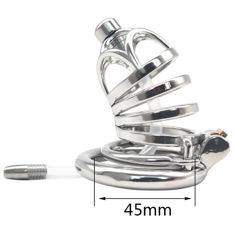 CB Lock для мужчин, клетка для пениса из нержавеющей стали, секс-игрушка для взрослых, клетка для члена, кольцо для пениса, БДСМ, раб, фетиш, мочевой катетер