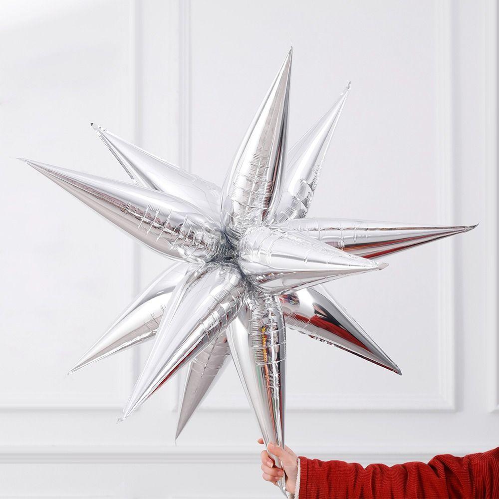 12 шт. День рождения Свадьба Взрыв Звезда Воздушный шар Креативные Конусные Фольгированные шары Новые Шары-Звезды